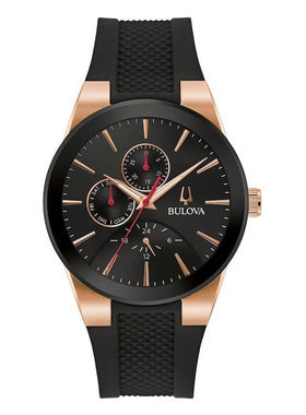 宝路华Bulova 97C112男手表男士Millennia日期石英黑色