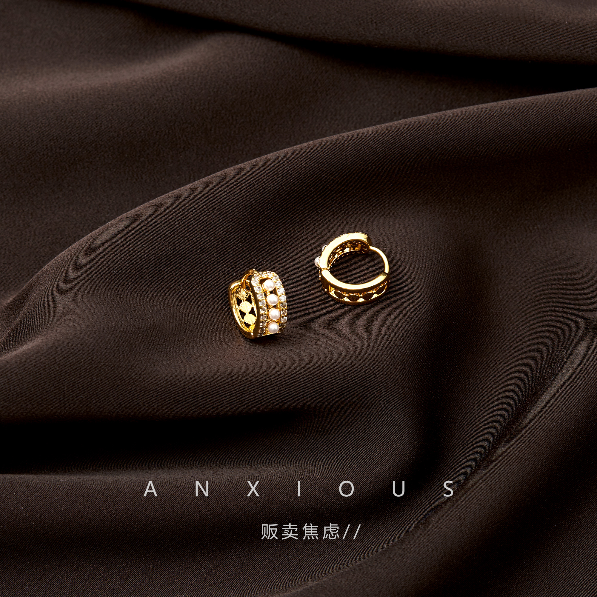 【优亮珍珠】【锆石小巧耳圈】