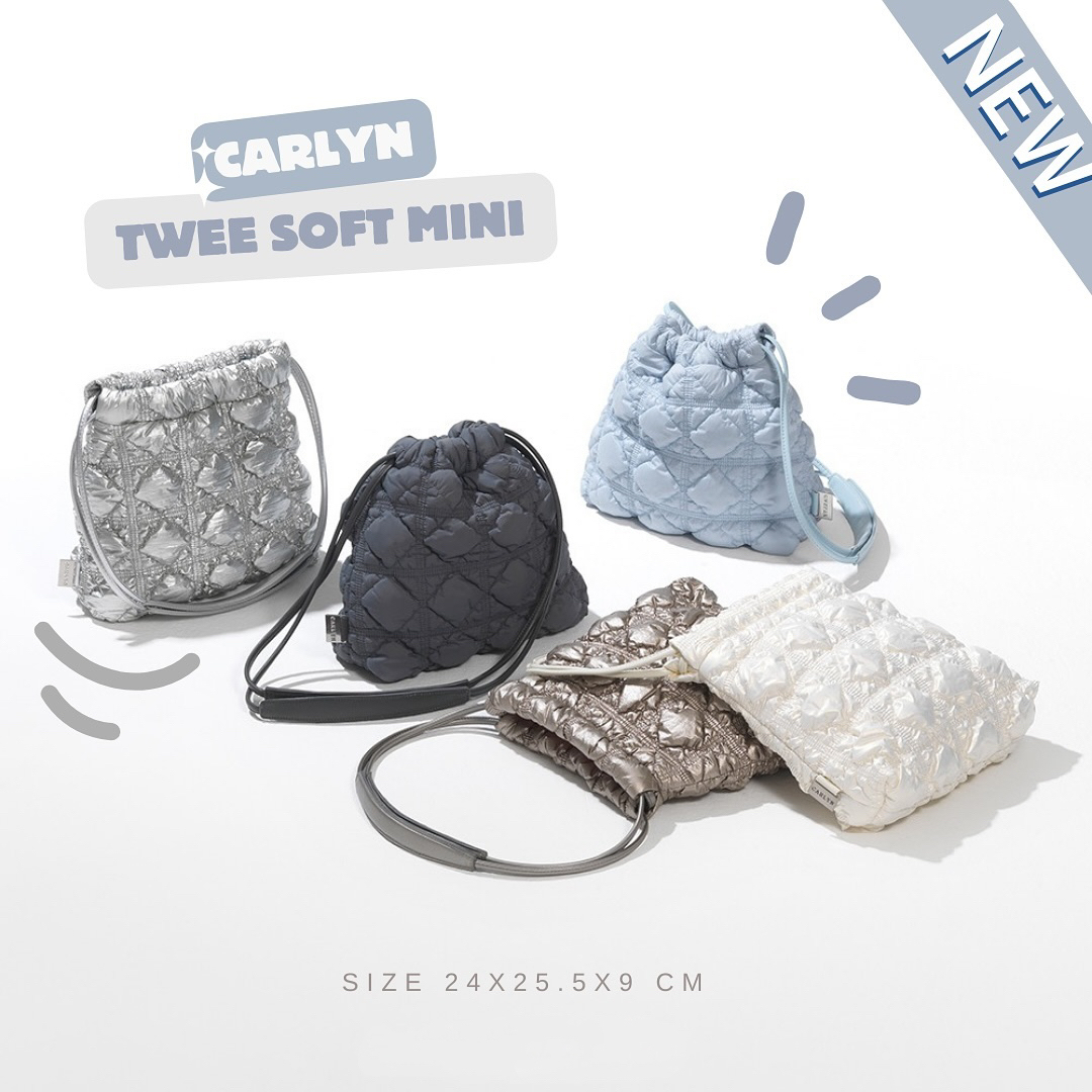 韩国正品carlyn twee soft mini新款迷你云朵包轻便柔软手提包