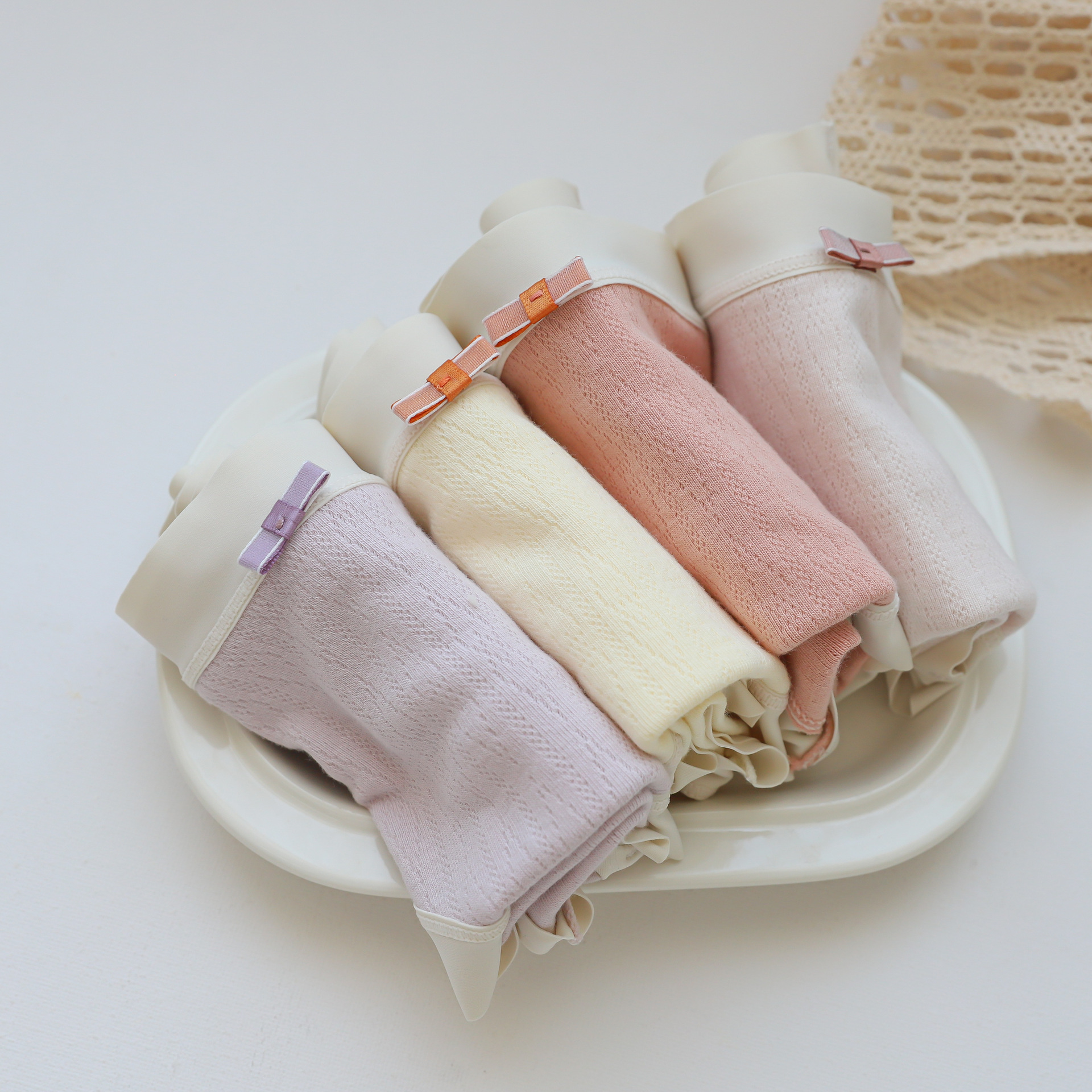 5A抗菌A类婴儿棉中腰女士内裤