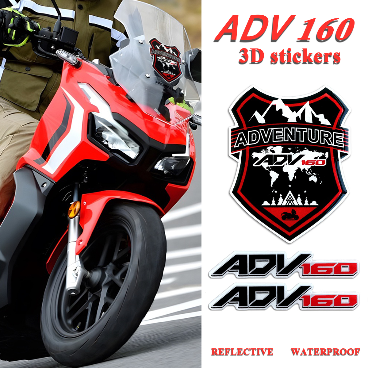 ADV150/160软胶贴车头拉花