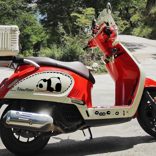 适用大阳VRX150踏板车改装 饰贴纸橡胶防撞贴公仔玩偶挂饰配件