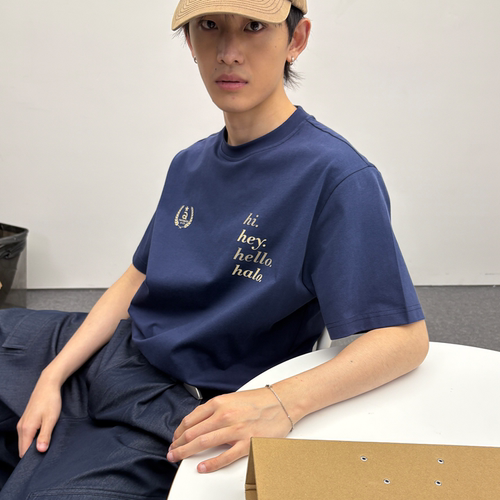 roaringwild字母印花凉感短袖t恤