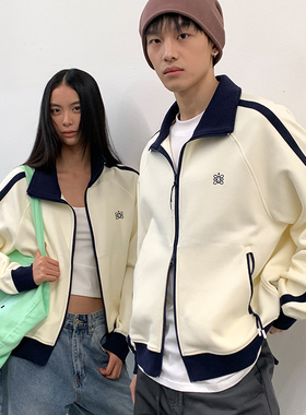 roaringwild a arch咆哮野兽 拼接复古女学院风国潮男士夹克外套