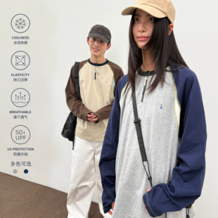 长袖 arch 美式 男 咆哮野兽凉感速干t恤半拉链情侣装 roaringwild