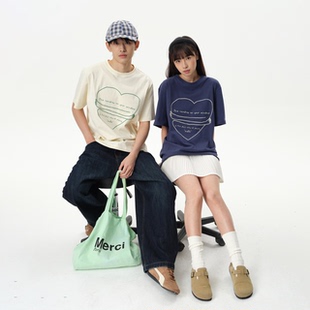 纯棉印花上衣圆领情侣短袖 roaringwild 咆哮野兽 arch t恤男女