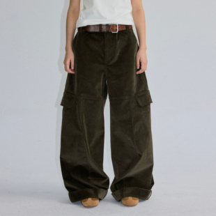 咆哮野兽 arch 军绿色宽松休闲裤 灯芯绒美式 男 roaringwild 长裤