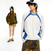 白色 arch roaringwild 咆哮野兽 深绿色 嵌条拼接透气长袖 T恤