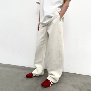 牛仔长裤 arch 白色三本针做旧潮牌美式 男 咆哮野兽 roaringwild