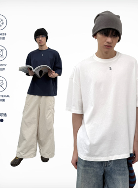 roaringwild a arch 咆哮野兽白色凉感抑菌落肩上衣美式短袖t恤男