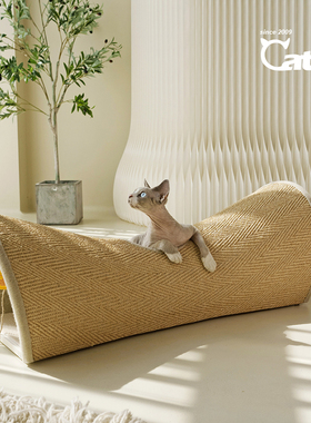 CatS金元宝猫隧道人间烟火系列木制剑麻猫抓板猫玩具多猫大猫适用