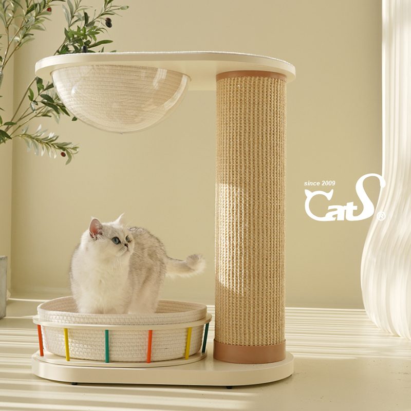 CatS猫爬架游乐园系列太空舱超耐抓剑麻实木猫抓板大小体型猫通用