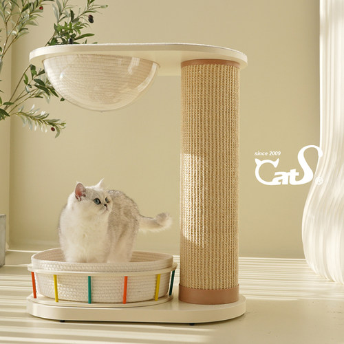 CatS猫爬架游乐园系列太空舱超耐抓剑麻实木猫抓板大小体型猫通用