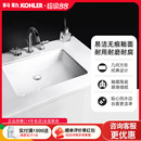 2215 科勒台下盆拉蒂纳方形面盆洗手盆陶瓷面盆大脸盆2214 76509T