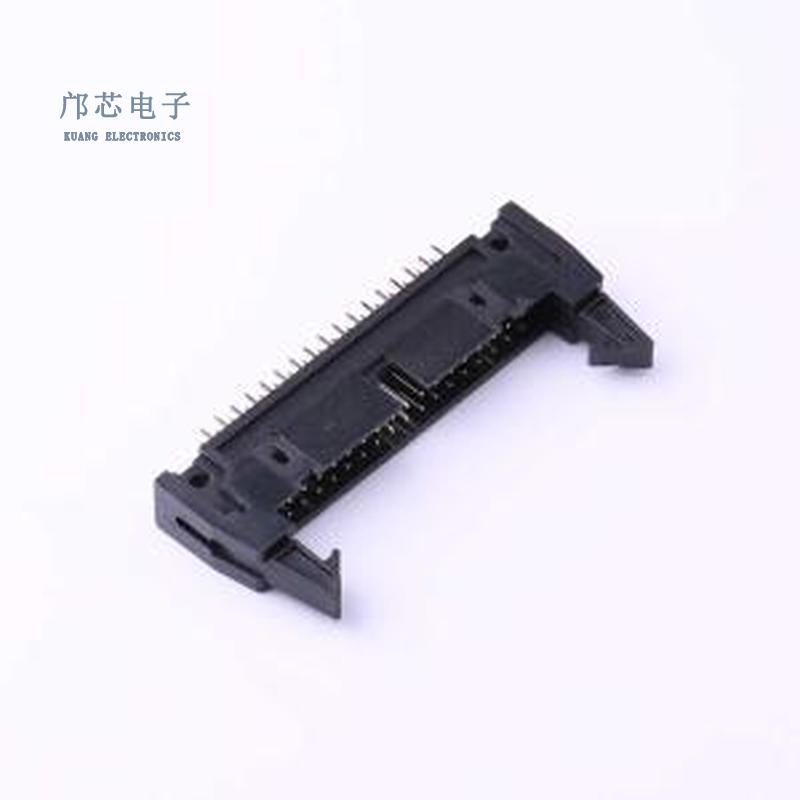 原装2.54-2*17P直牛角全新插件,P=2.54mm