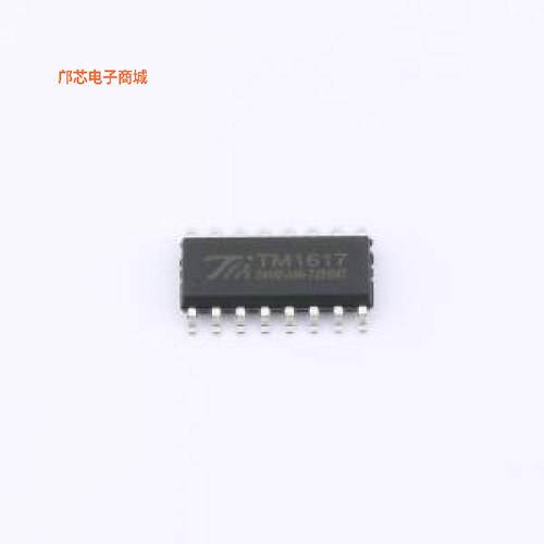TM1617 -[(全新SOIC-16带键盘扫描接口（6 X 1bit）的LED驱动IC