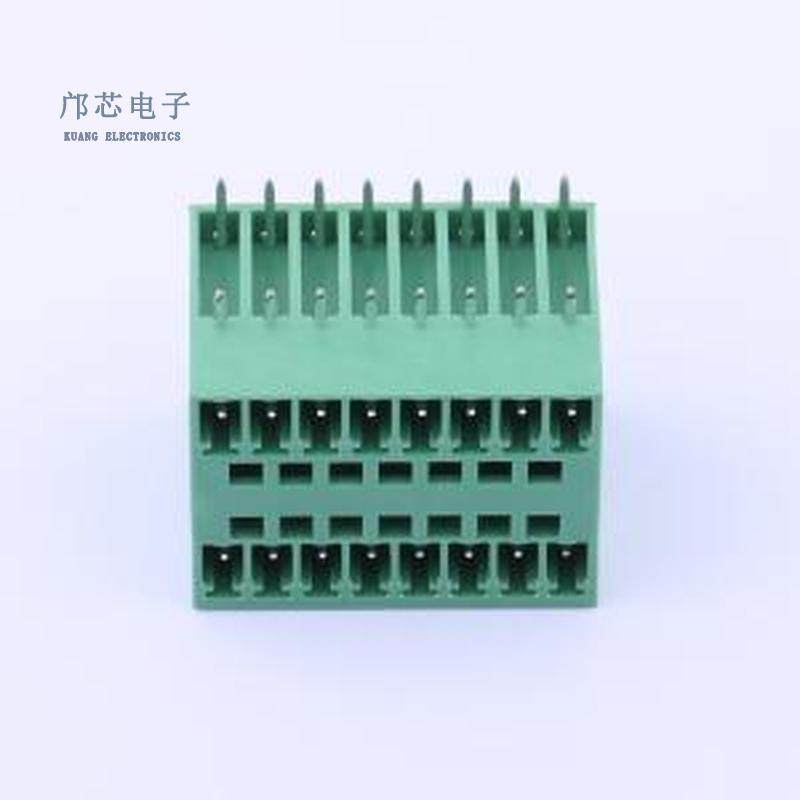 原装DB2ERH-3.81-2*8P-GN全新弯插,P=3.