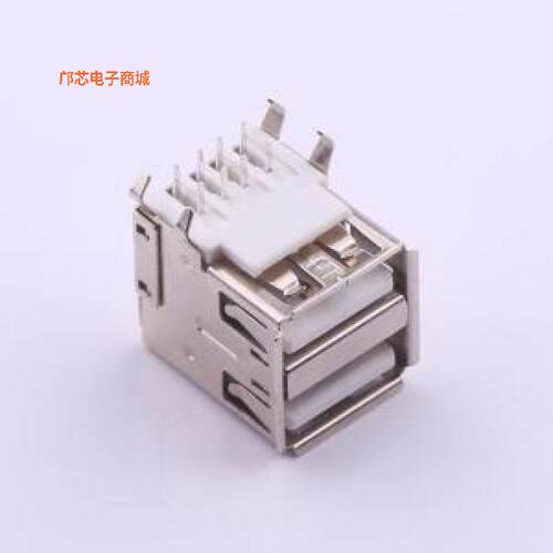 KH-2AF90DIP-1715 -[(全新弯插USB AF 90°双层母座,卷边双压片