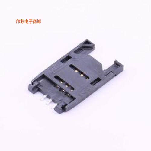 DS1138-02-06SS4BOR -[(全新SMDSIM卡座，6PIN，翻盖