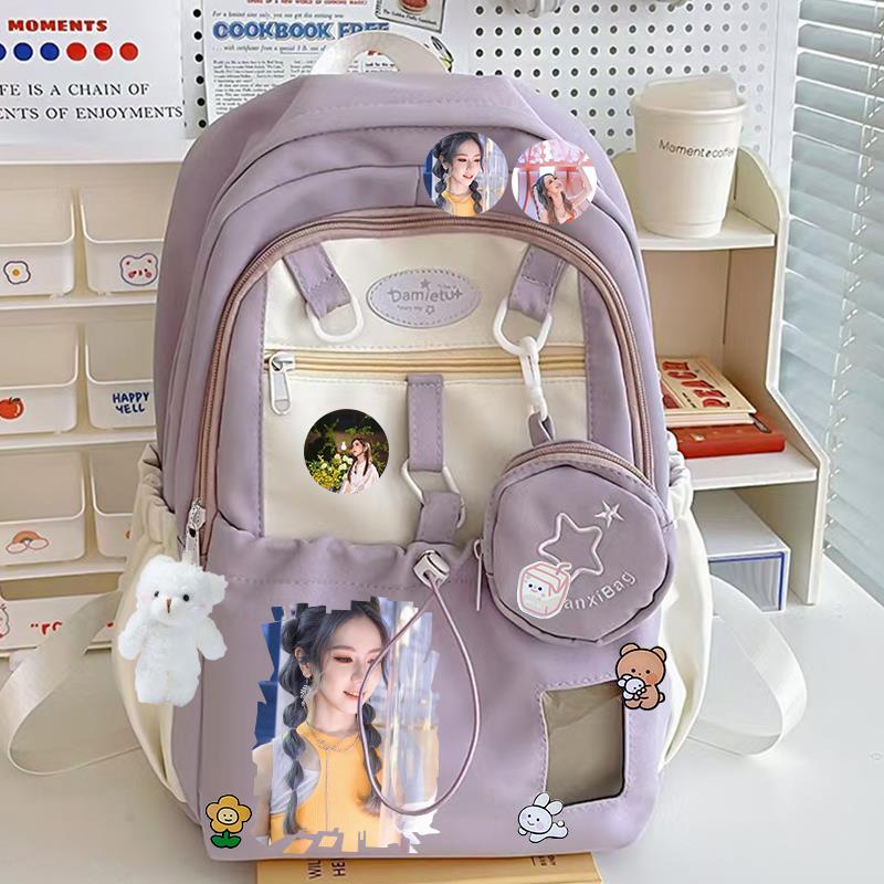 邓紫棋书包学生大容量百搭韩版耐用初高中明星应援高颜值双肩背包