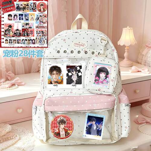 十日终焉书包可爱波点痛包宠粉双肩包少女风日系学生初高中大容量
