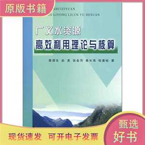 全新正版速发-广义水资源高效利用理论与核算 裴源生 赵勇 张金萍