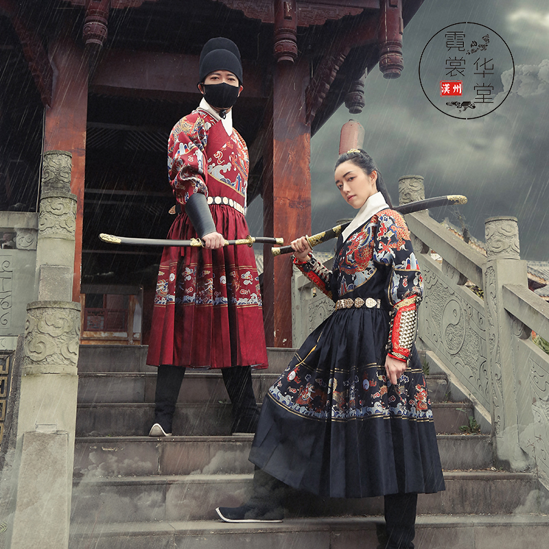 霓裳华堂男女织金妆花飞鱼服贴里【朝天阙】锦衣卫传统射箭非曳撒