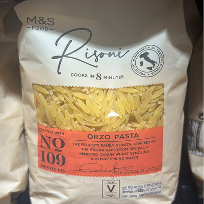 代购进口 M&S/英国玛莎米形意粉/米状意大利粉 ORZO 500克
