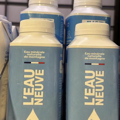 代购正品 法国进口 L'EAU NEUVE利乐天然矿泉水/饮用水 330ML*6瓶