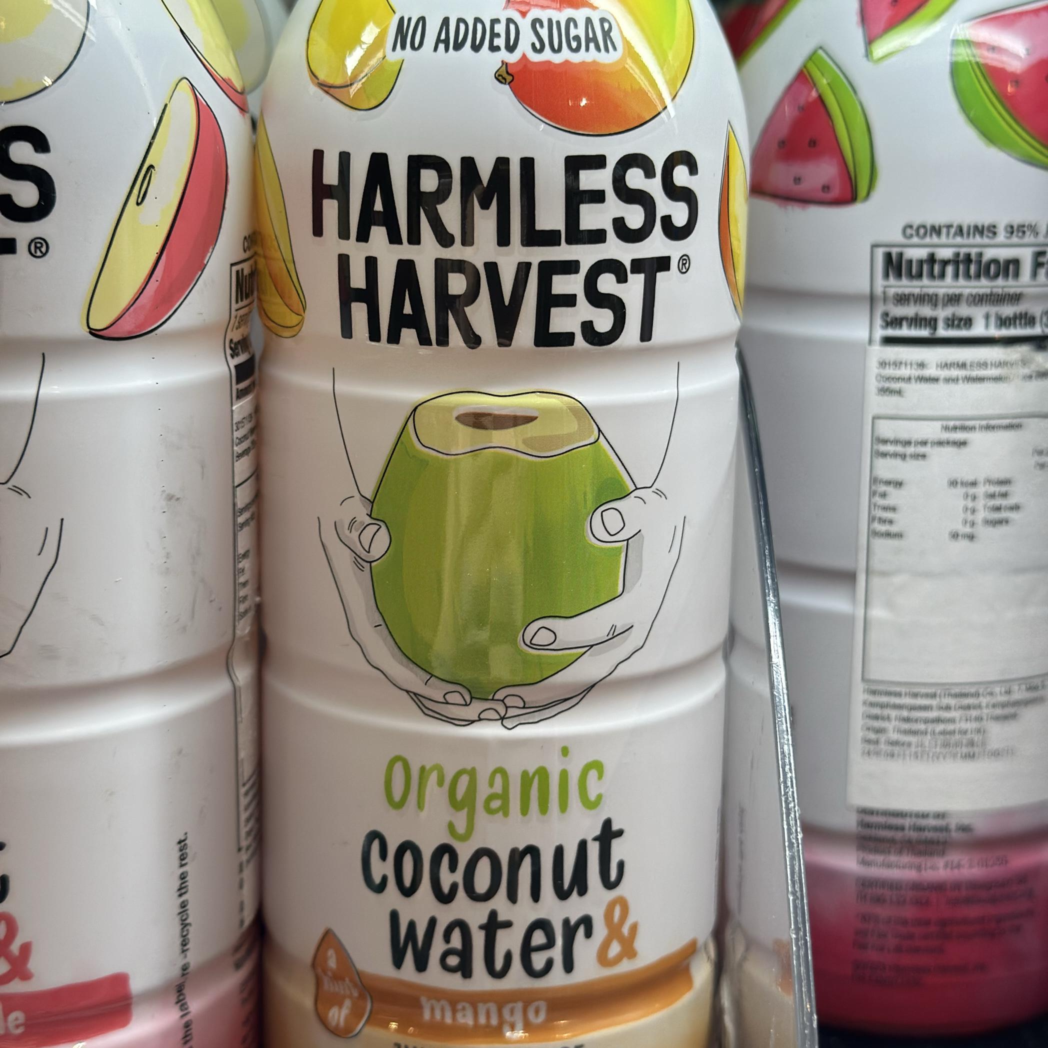 代购正品 泰国产 HARMLESS HARVEST有机椰子水和芒果汁饮品 355ML