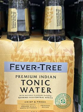 代购正品 英国进口 FEVER TREE/热树印度汤力水/tonic water 四瓶