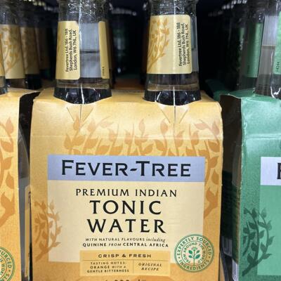 代购正品 英国进口 FEVER TREE/热树印度汤力水/tonic water 四瓶
