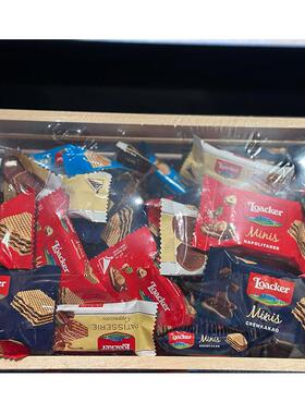 意大利进口LOACKER什锦杂锦威化及朱古力巧克力饼干礼盒 木盒700g