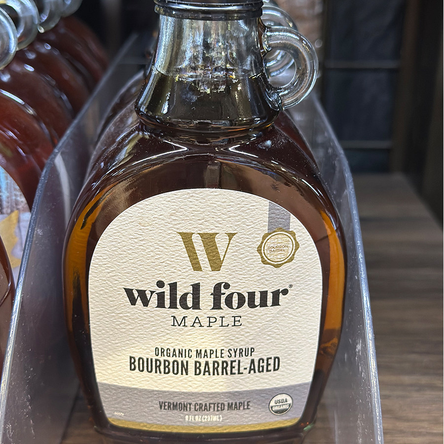 代购美国进口 WILD FOUR有机波旁酒桶陈年枫糖浆 237毫升