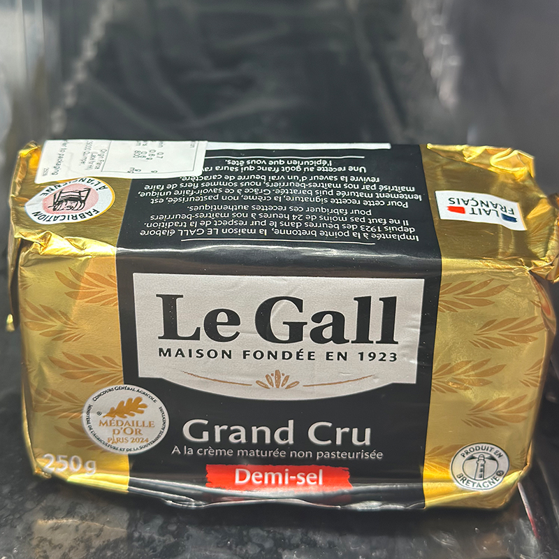 代购法国进口 LE GALL生牛奶牛油 盐味 Grand Cru 250克