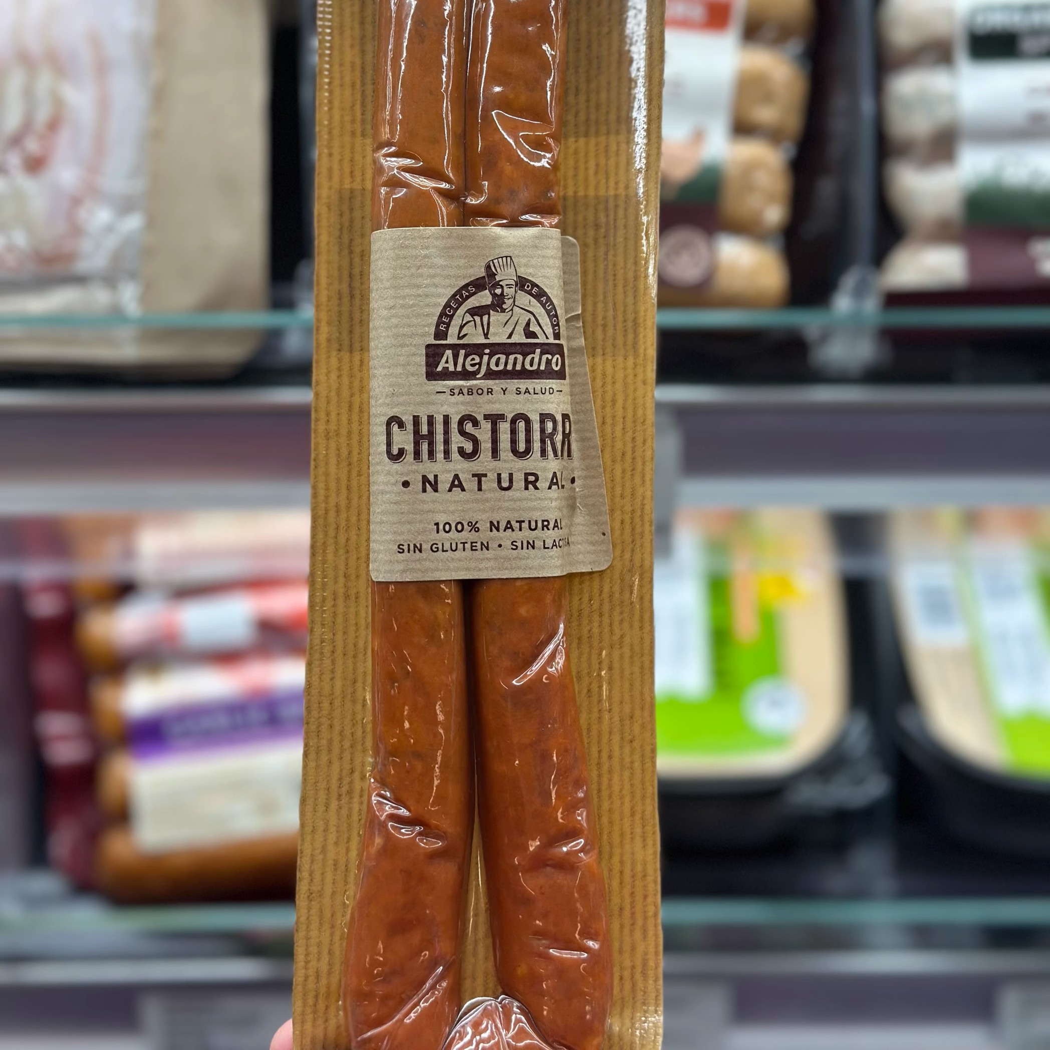 代购正品 西班牙进口 ALEJANDRO原味猪肉沙乐美香肠 200克 两根