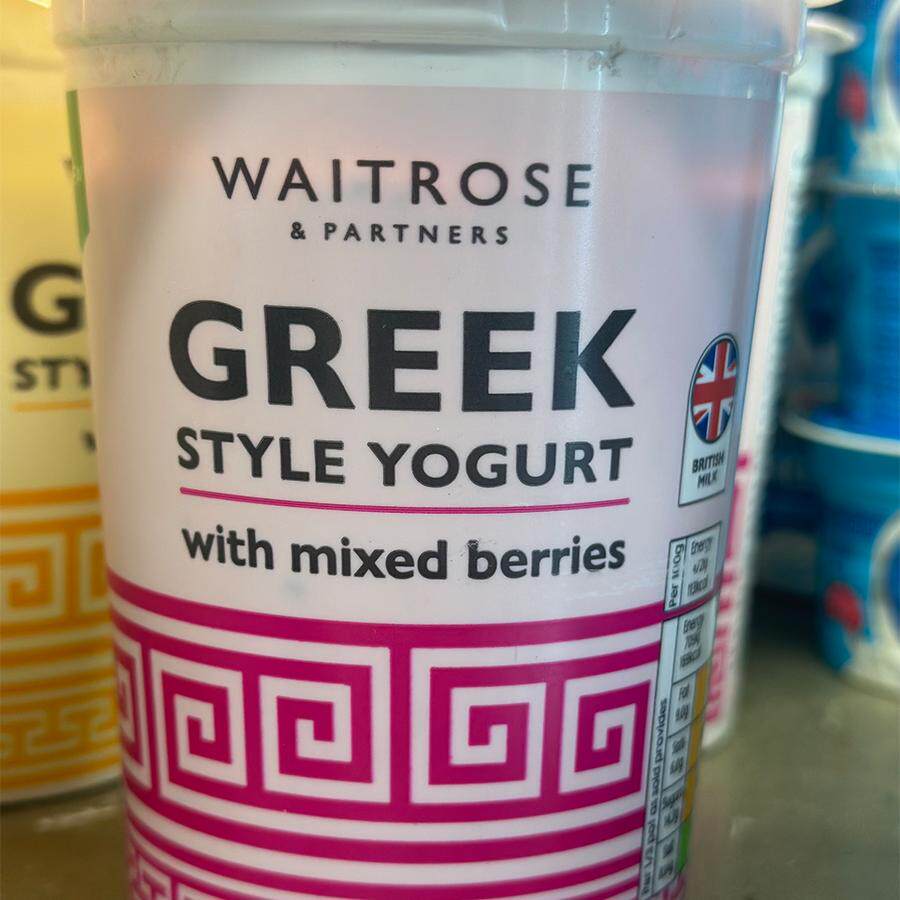 代购英国进口 WAITROSE/维狄希腊式杂莓乳酪/希腊酸奶 450克