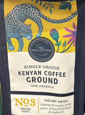 国外进口 M&S/玛莎公平贸易NO3三号肯亚中焙咖啡medium roast227g