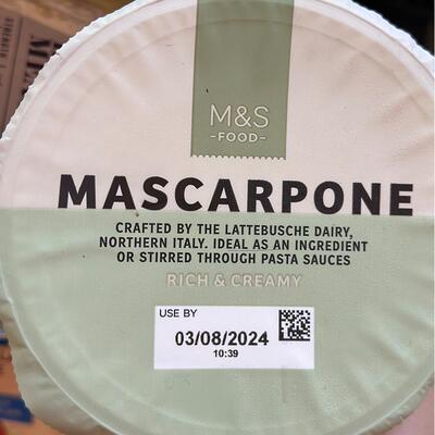 代购正品 英国进口 M&S/玛莎食品意大利软芝士 MASCARPONE 250克
