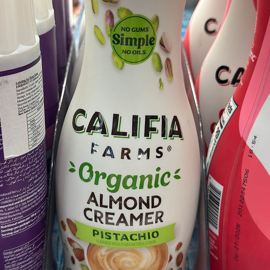 美国进口 CALIFIA FARMS有机植物奶精 开心果味 750毫升