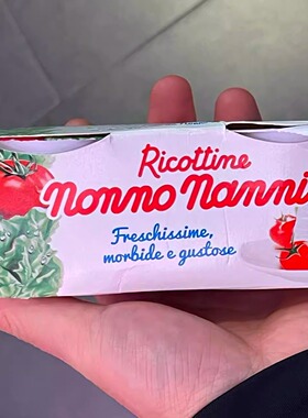 代购 意大利进口 Nonno Nanni Ricottine妮歌达牛奶芝士200g＊2瓶