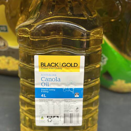 代购正品 澳大利亚进口  BLACK&GOLD菜籽油/食用油 Canola oil 4L