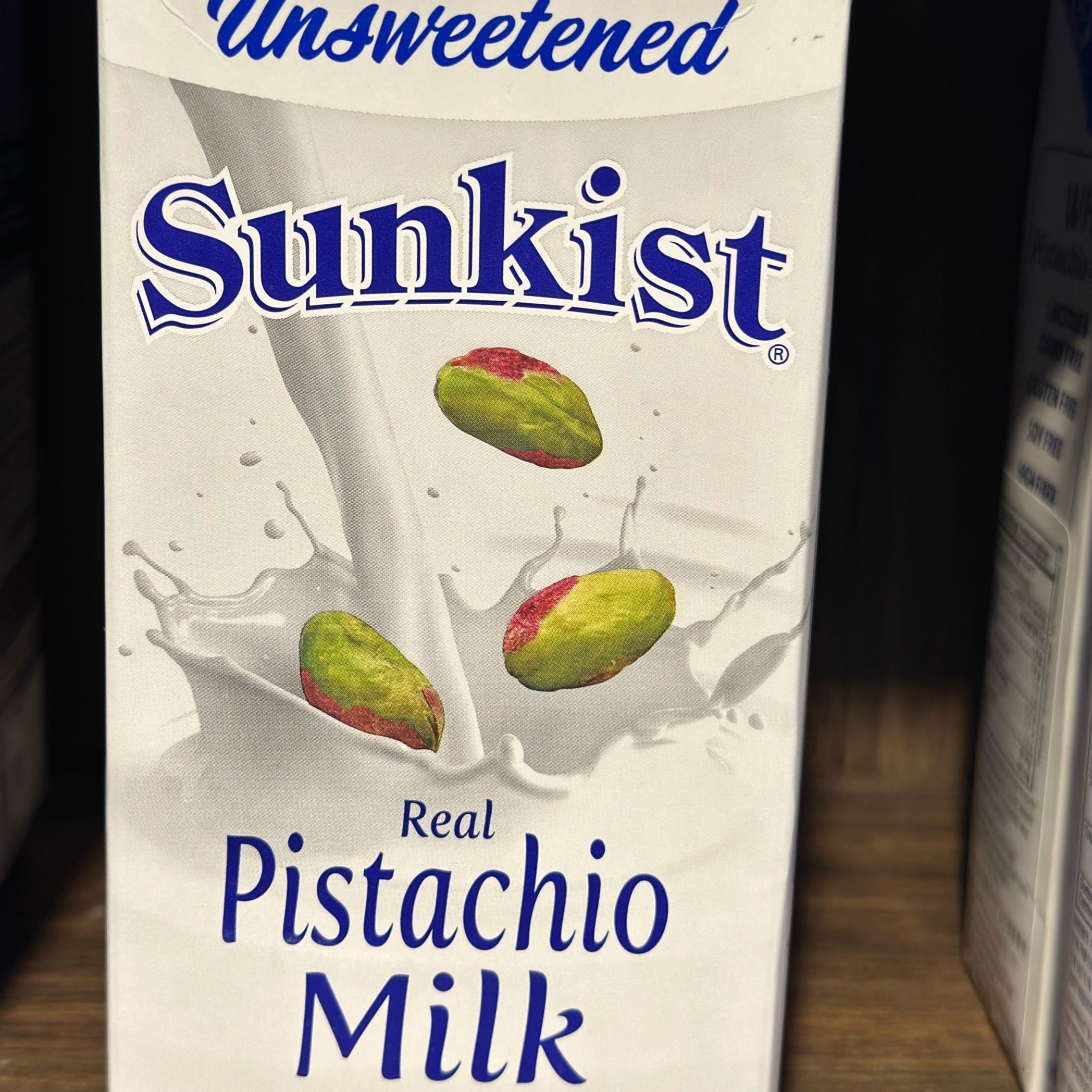代购正品 泰国进口 Sunkist/新奇士无糖纯正开心果奶 无乳糖高纤