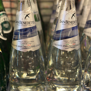 意大利SAN BENEDETTO/圣碧涛/圣培露矿泉水/有汽饮用水 750ML*2