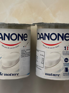 代购正品 法国进口DANONE/达能天然乳酪/酸奶 无添加糖无防腐