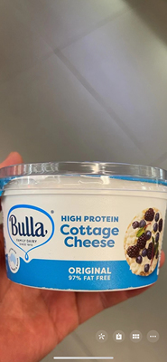 代购澳大利亚进口 BULLA/保利高蛋白原味低脂茅屋芝士 200克