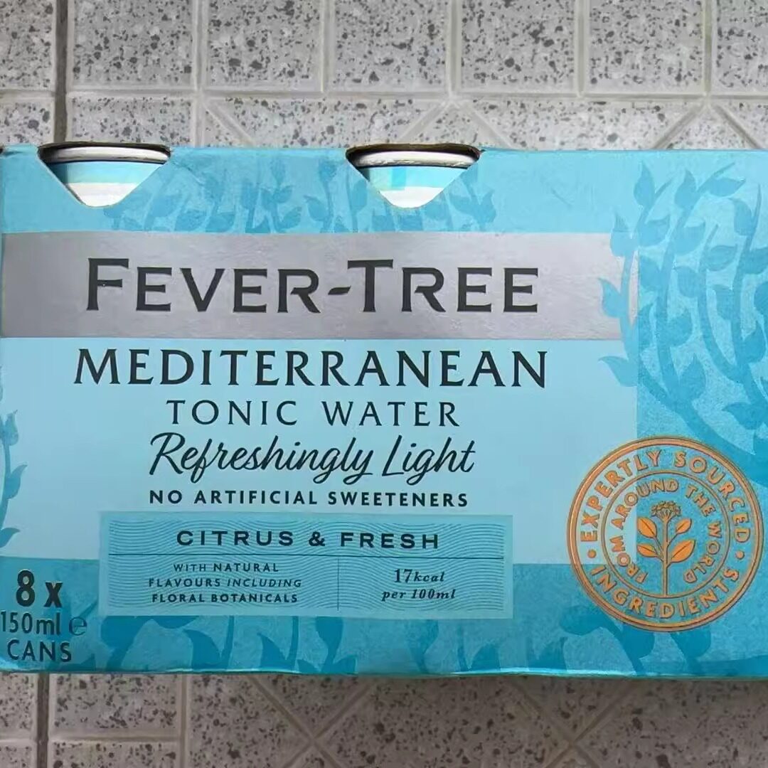 代购英国进口 FEVER TREE/热树轻怡地中海式印度汤力水150ML*8罐图片