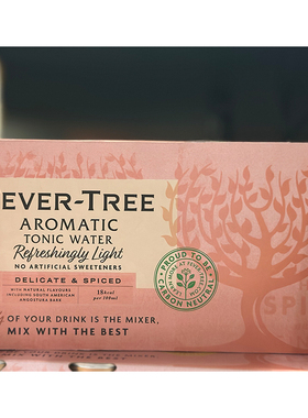 英国进口 FEVER TREE/热树汤力水 aromatic tonic water 150ML*8