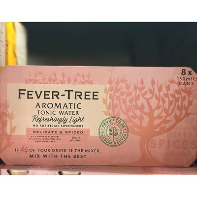 英国进口 FEVER TREE/热树汤力水 aromatic tonic water 150ML*8