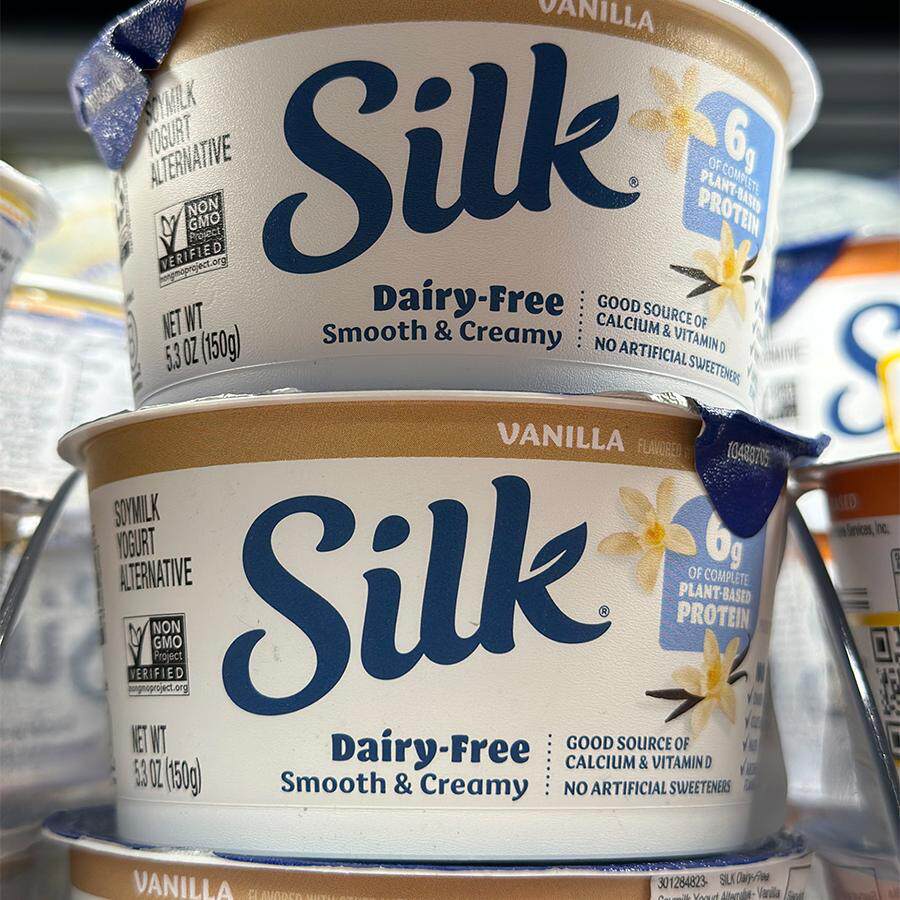 代购美国进口 SILK香草味豆奶乳酪/云呢拿味酸奶 150克*2个